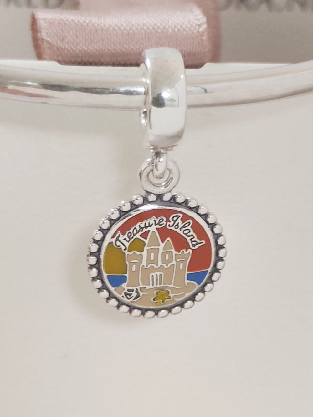 Pandora Florida Treasure Island Sandcastle Dangle Exclusive Travel Charm S925